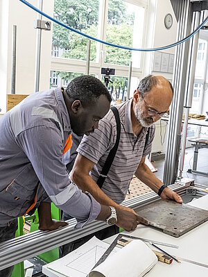 Staff members of the Rwanda Standards Board attend a training course on wood and furniture testing